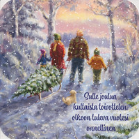 Christmas postcard - Christmas moments (14x14cm) #2