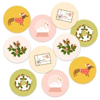 Muchable - 10 small Christmas stickers (diameter 3cm) #3