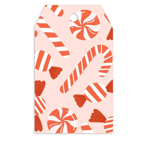 Muchable Christmas gift tag - Christmas candies