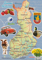 Finland map and pictures