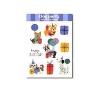 Only Happy Things - Koiran juhlat (A6 tarra-arkki)