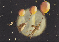 Esther Bennink - Ilmapallolento (12x16,8cm)