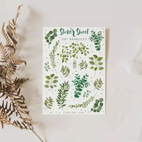 Tilda&Theo - Branches (A6 sticker sheet)