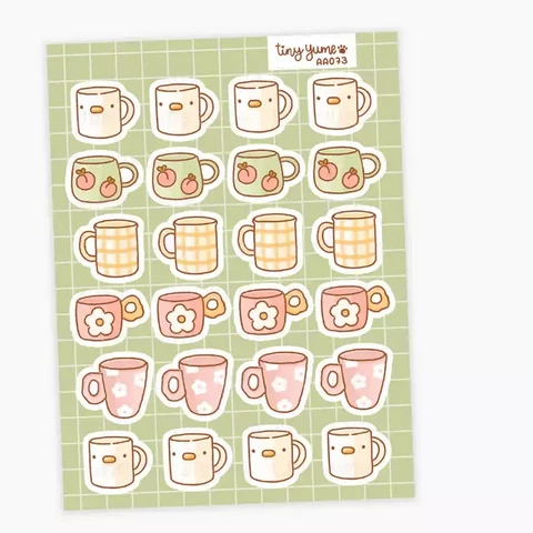 Tiny Yume - Mugs (sticker sheet 9x12cm)