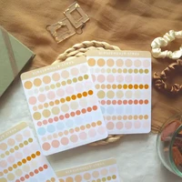 BlossomBujo Store - Dusty sunset circles (sticker sheet)