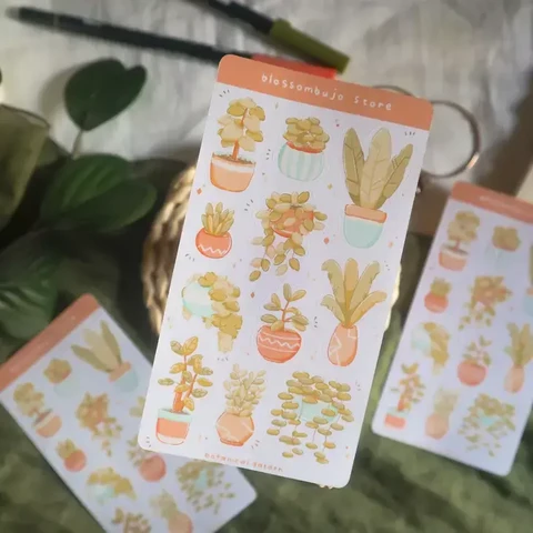 BlossomBujo Store - Botanical garden (sticker sheet)