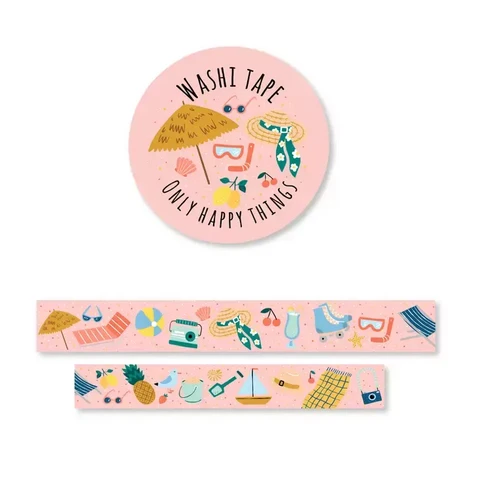 Only Happy Things washitape - Hello summer (1.5cm x 10m)