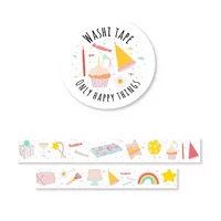 Only Happy Things washitape - Party time (1.5cm x 10m)