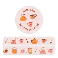 Little Lefty Lou washitape - Warm Drinks (1.5cm x 10m)