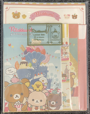 San-X Rilakkuma amusement park kirjesetti (24p+12k) #2