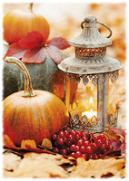 Pumpkin and lantern