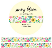 Penpaling Paula washitape - Spring bloom (1.5cm x 10m)