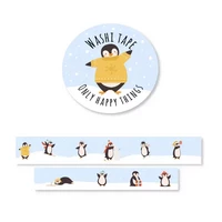 Only Happy Things washiteippi - Pingviinien leikkiaika (1.5cm x 10m)