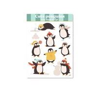 Only Happy Things - Cute penguins (A6 sticker sheet)