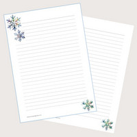Snow flake #1 - writing papers (A5, 10s)