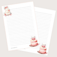 Cake #1 - writing papers (A4, 10s)
