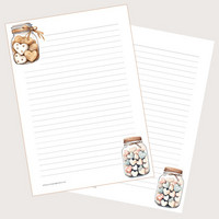 Heart jar #2 - writing papers (A4, 10s)