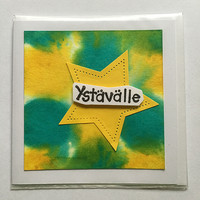 Käsintehty kortti - Ystävälle #1