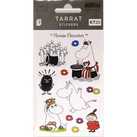 Moomin-stickers (3 sheets) - Moomins and flowers #1
