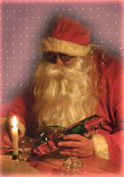 Christmas postcard - Santa