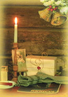 Christmas postcard - Old times #1