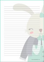 Big bunny - writing papers (A5, 10s)