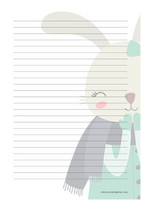 Big bunny - writing papers (A4, 10s)
