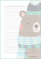 Big bear - writing papers (A4, 10s)