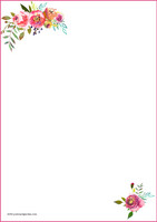 Ruusut -kirjepaperit (A4, 10s) #3