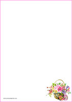Easter basket - writing papers (A4, 10s)