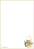 Easter bunnies and chicks - writing papers (A5, 10s)
