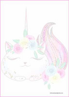 Caticorn - writing papers (A4, 10s) #2