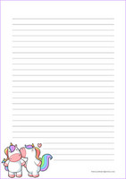 Unicorn kiss #1 - writing papers (A5, 10s)