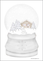 Snowglobe - writing papers (A4, 10s)