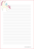 Unicorn - writing papers (A5, 10s) #1