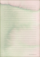 Watercolour - writing papers (A5, 10s) #3