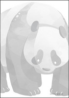 Panda - writing papers (A5, 10s) #1