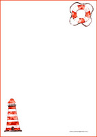 Lighthouse - writing papers (A5, 10s) #1