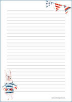 Bunny - writing papers (A4, 10s) #1