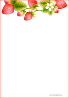 Strawberry - writing papers (A5, 10s) #2
