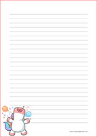 Unicorn - writing papers (A4, 10s) #2