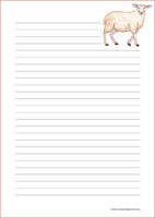Lamb - writing papers (A5, 10s) #2
