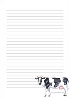 Cow - writing papers (A4, 10s) #1