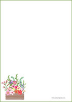 Flowers - writing papers (A4, 10s) #8