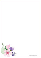 Flowers - writing papers (A5, 10s) #9