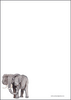 Elephant - writing papers (A4, 10s) #1