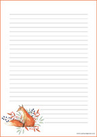 Fox - writing papers (A4, 10s) #5