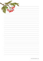 Autumn branch - writing papers (A5, 10s) #1