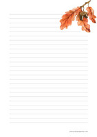 Autumn branch - writing papers (A5, 10s) #2