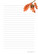 Autumn branch - writing papers (A4, 10s) #2